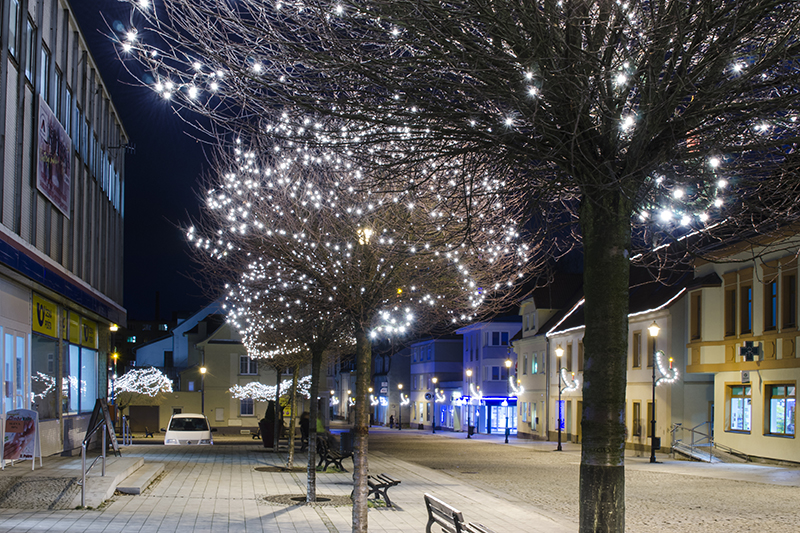 Světelný řetěz LEDPLR-100 bílá/čk 10m, 100 LED