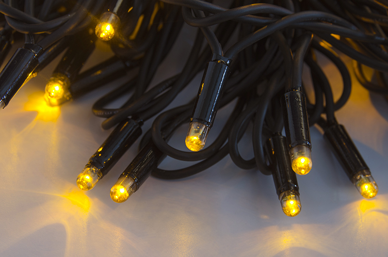 Světelný řetěz LEDPLR-240 žlutá/čk 24m, 240 LED