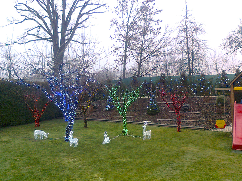 Světelný řetěz LEDPLR-240 žlutá/čk 24m, 240 LED