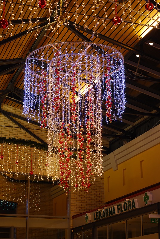 Světelný závěs LEDPL-3725 teplá bílá/bk 3m, 925 LED