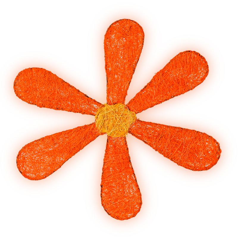 Sisalová kytka B101310 - 33 cm