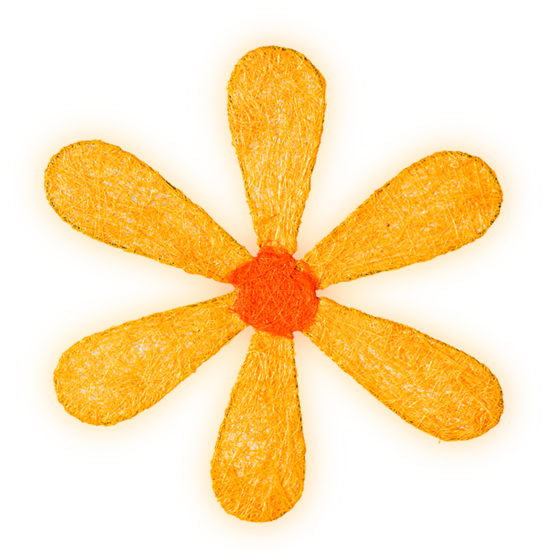 Sisalová kytka B101310 - 33 cm