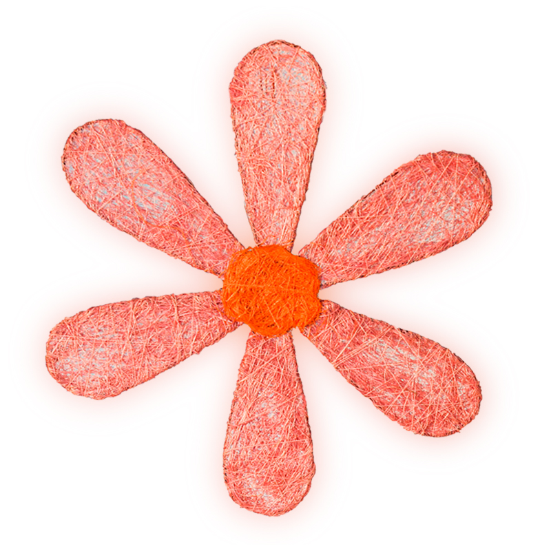 Sisalová kytka B101310 - 45 cm