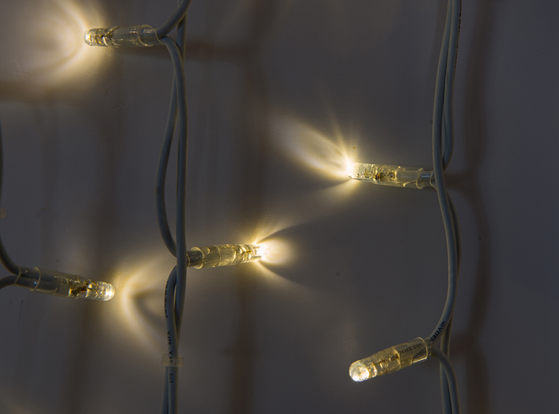 Světelný závěs LED-PLRS-3725-13 teplá bílá/bk (do růžova) 3m, 925 LED, křížový konektor VÝPRODEJ