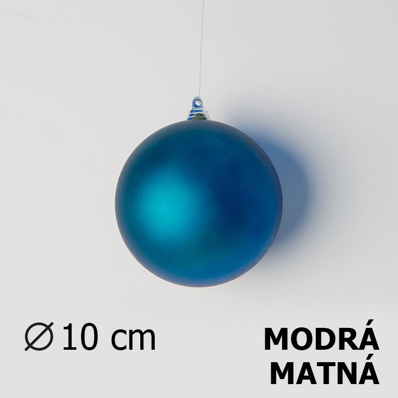 Koule 10 cm - modrá - matná