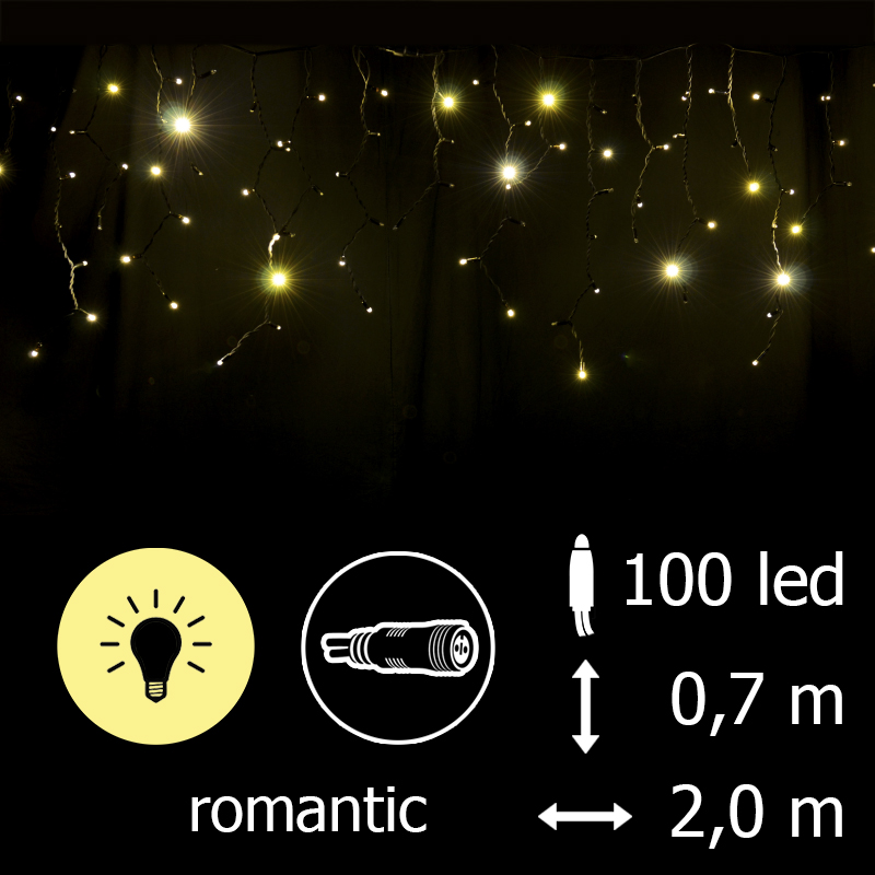 Rampouchy LED-RPLR-RF-100-Romantic teplá bílá/čk