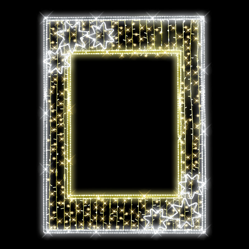 LED fotorám trojhvězdy N32/25 - 253 x 187 cm