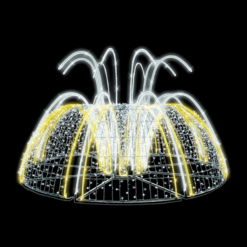 3D LED fontána nízká - N2/26 - 24 V - 236 x 408 cm