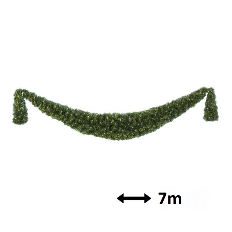 PVC Girlanda 7 m, hustá - MK-GX-700-100