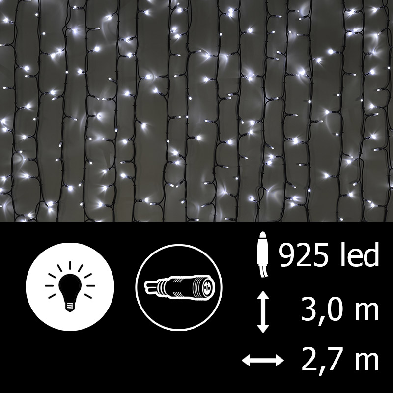 Světelný závěs LED-PLRS-3725-bílá/čk
