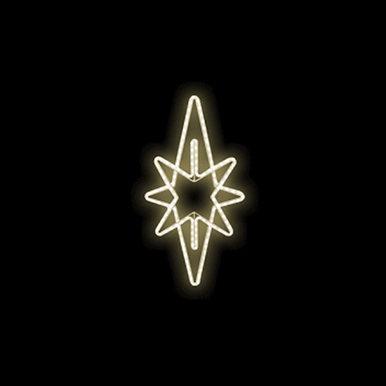 Světelný dekor Hvězda Orion malá LED 6023 - 81 x 48 cm