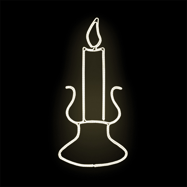 Světelný dekor Svícen LED 8631 - 200 x 97 cm
