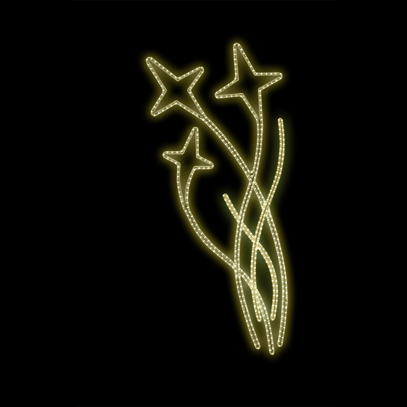 Světelný dekor 3 hvězdy Orion se šlahouny LED 9241 - 182 x 79 cm