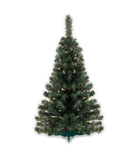 Vánoční stromeček 45 cm z PVC MK 45 G-ZL zelený a zlaté hvězdičky poslední 1 ks skladem