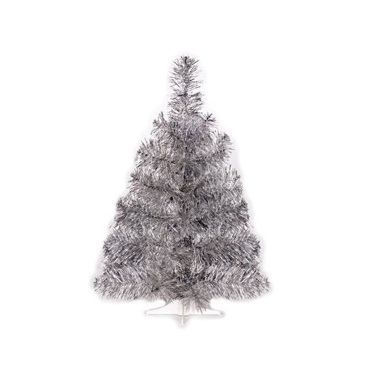 Malý vánoční stromeček z PVC MK 60 SR stříbrný