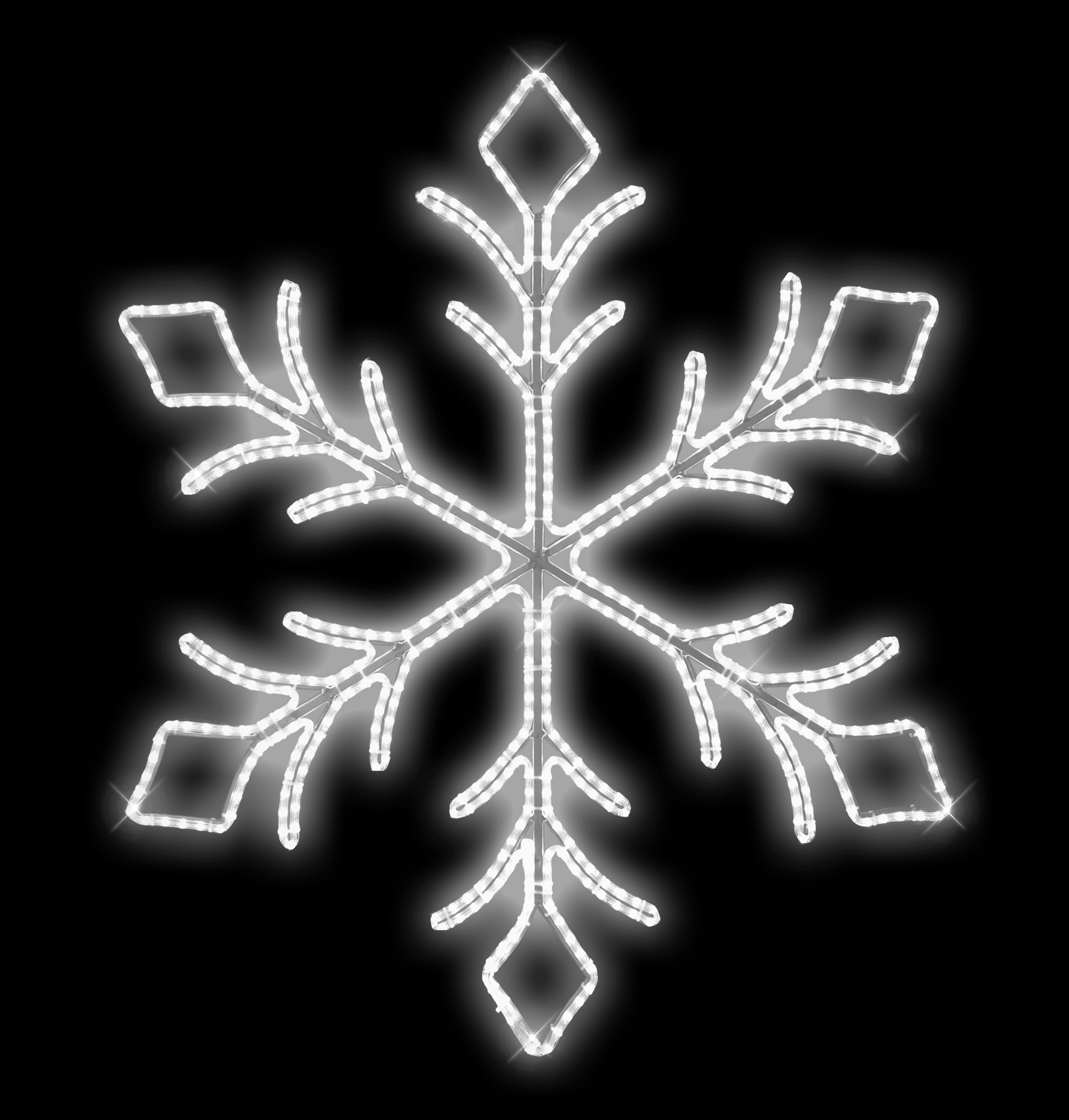 Světelný dekor vločka LED 5052 - 109x109cm