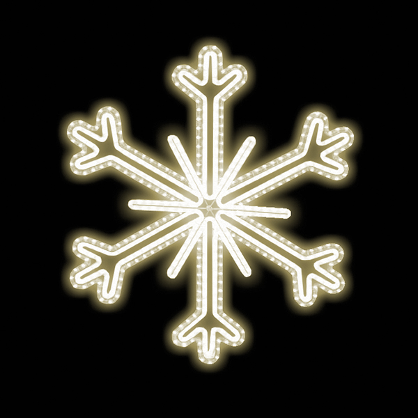 Světelný Dekor vločka LED 5711 - 99 x 88 cm