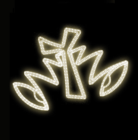 Světelný Dekor Moderní zvonky LED 5832 - 80 x 111 cm