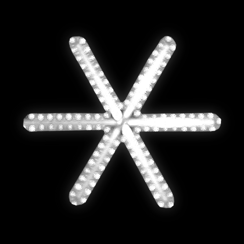 Světelný dekor Vločka střední LED 6034 - 50 x 56 cm
