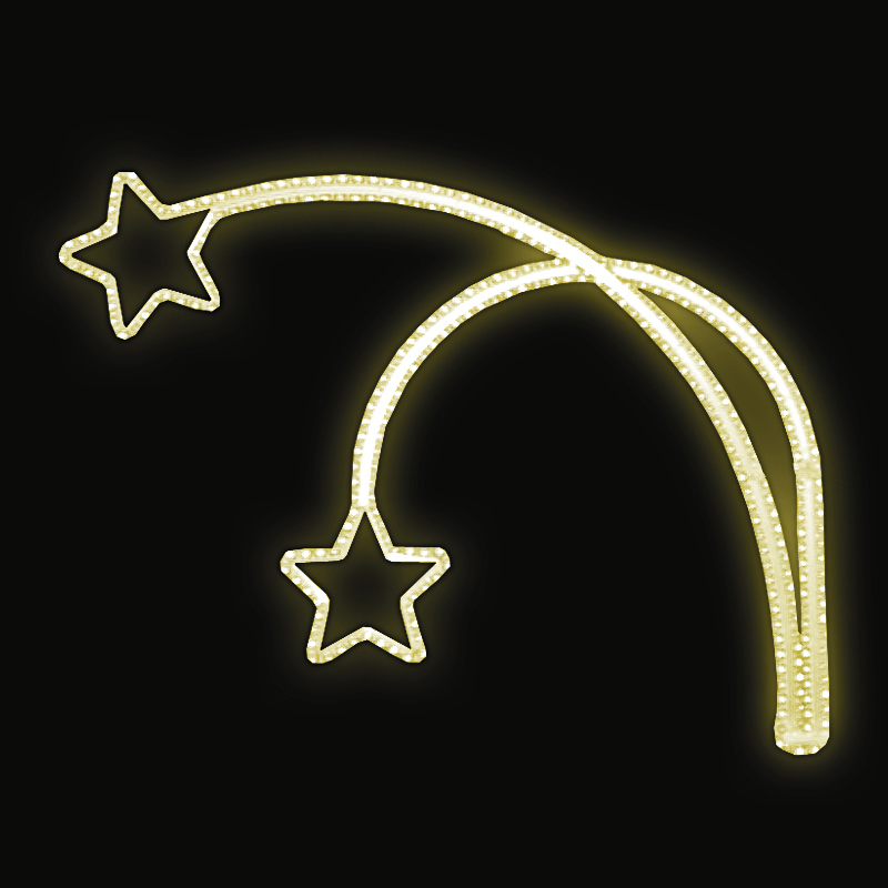 Světelný dekor Hvězdy na stoncích LED 6063 - 100 x 140 cm