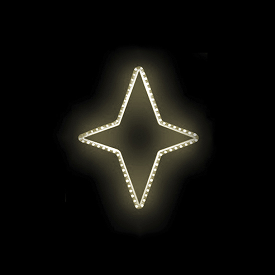 Světelný Dekor LED 6113 - 72x60cm