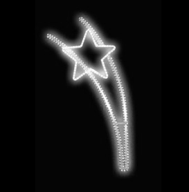 Světelný dekor Hvězda na prutech LED 6143 - 172 x 82 cm