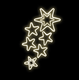 Světelný dekor Kupa hvězd LED 6531 - 130 x 90 cm