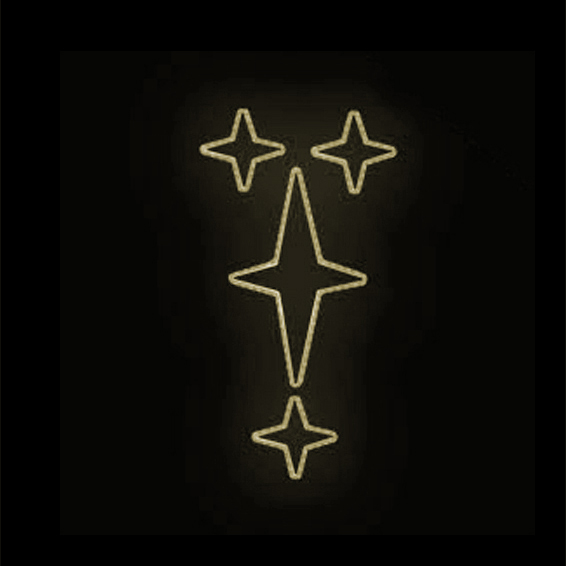 Světelný Dekor LED 7641 - 143x74cm