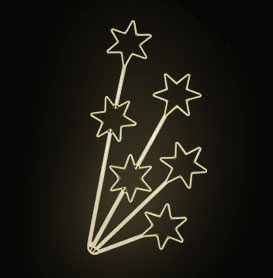 Světelný Dekor LED 7671 - 129x246cm