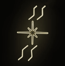 Světelný Dekor LED 7921 - 170x96cm