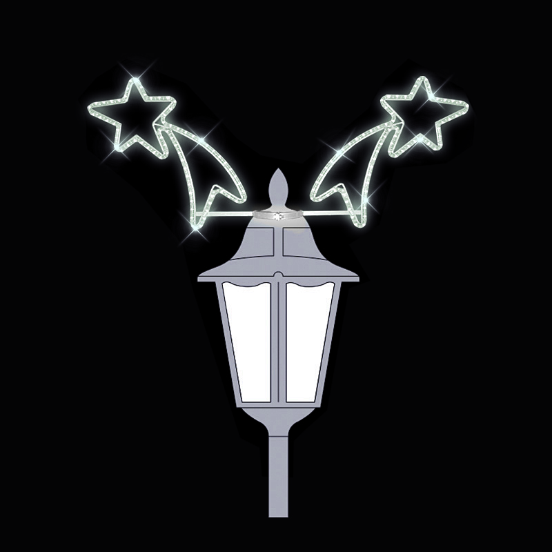 Světelný dekor na lampu Komety od sebe LED 80129 - 51 x 126 cm