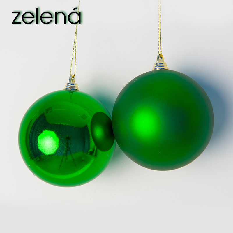 Koule 10 cm - zelená - matná