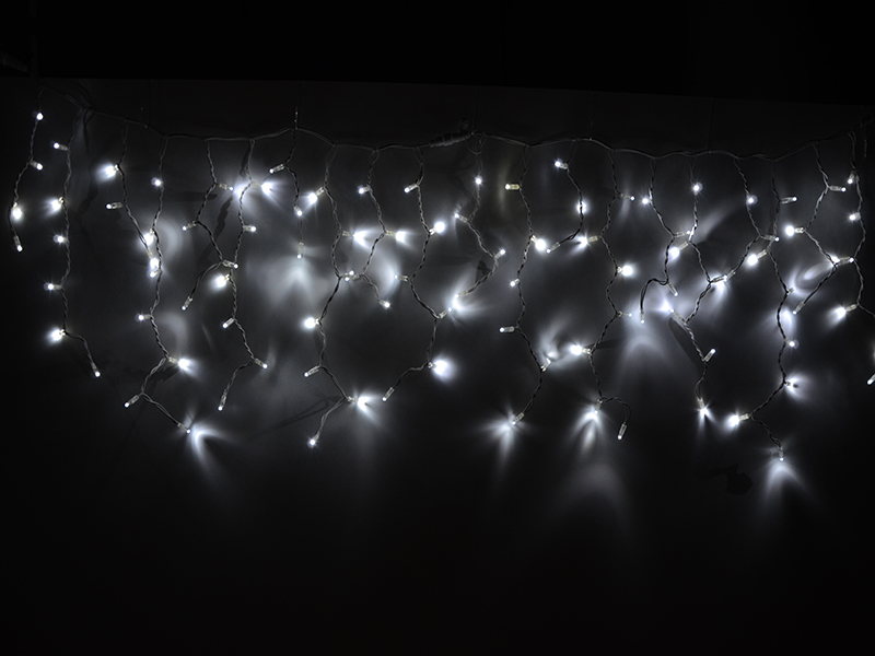 Světelný rampouch LED-RPLR-100 bílá/bk 0,7m, 100 LED