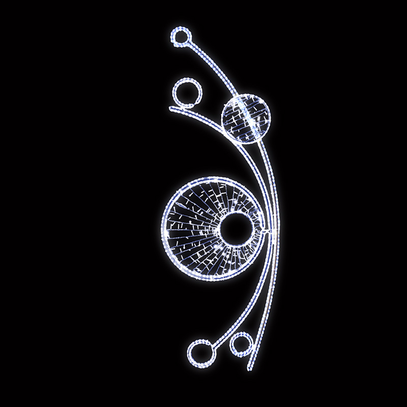 Světelný Dekor s výpletem větší LED 1011 - 273 x 96 cm