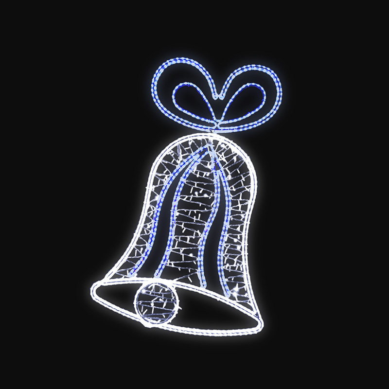 Světelný dekor Zvonek s výpletem LED 1101 - 162 x 110 cm