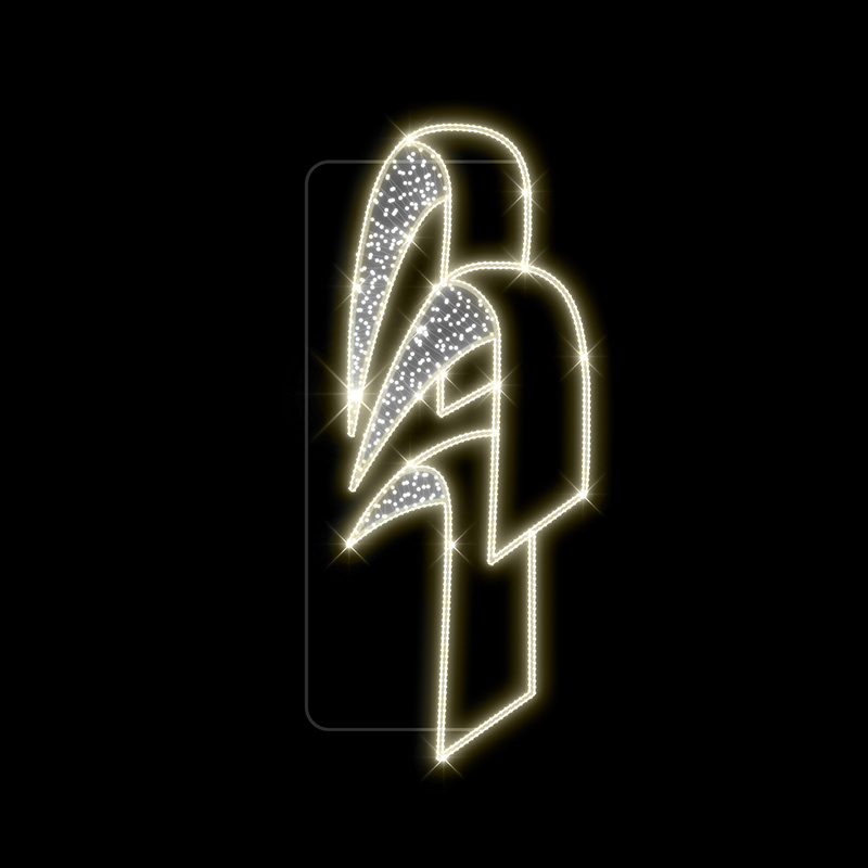 Světelný Dekor LED 9831 - 115x298cm