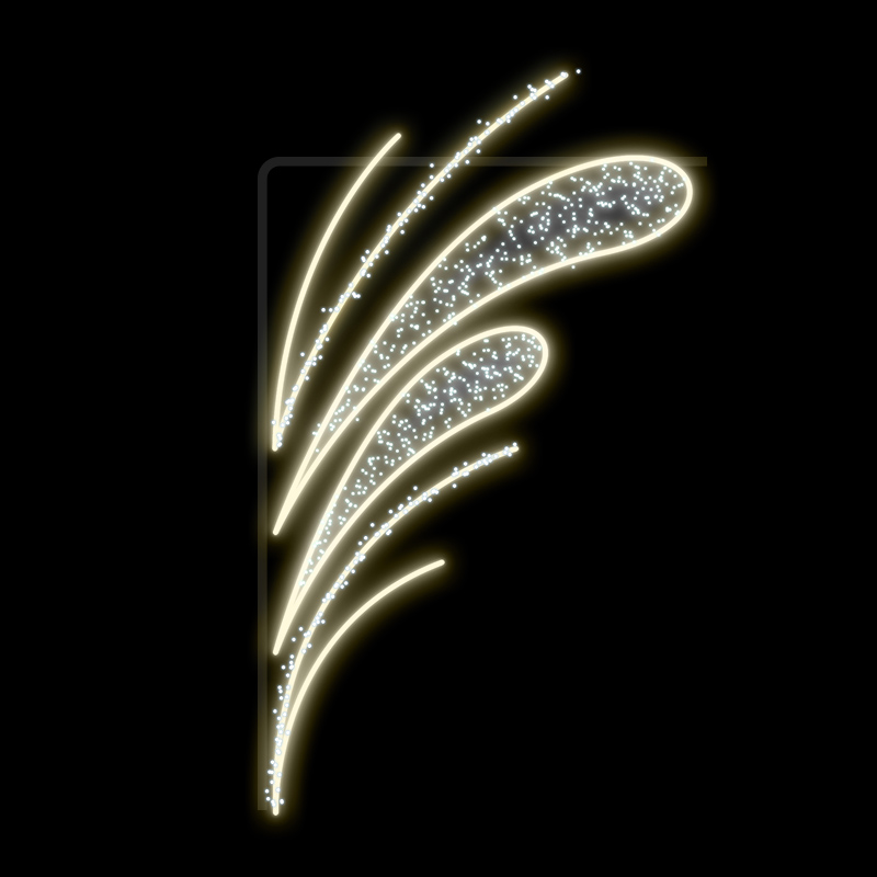 Světelný Dekor LED 9861 - 297x167cm