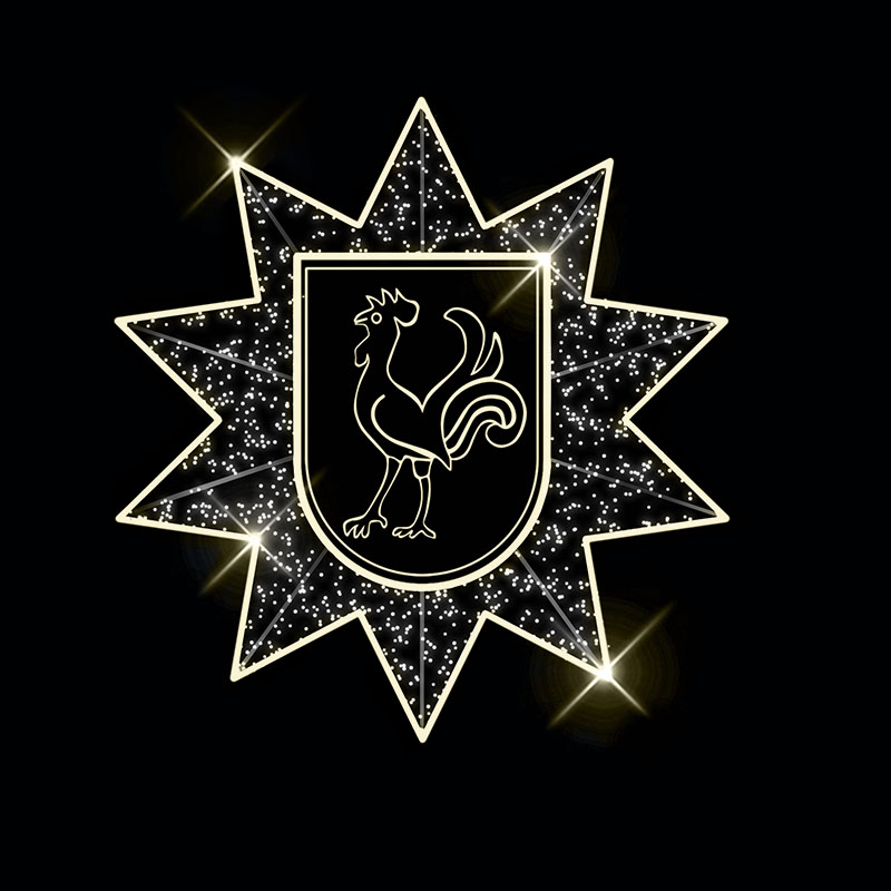 Světelný dekor s gravírovanou vsadkou LED 9961 - 80 x 80 cm