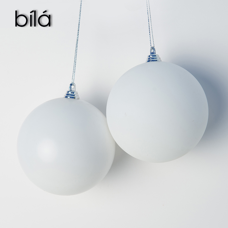 Koule 4 cm - bílá - lesklá