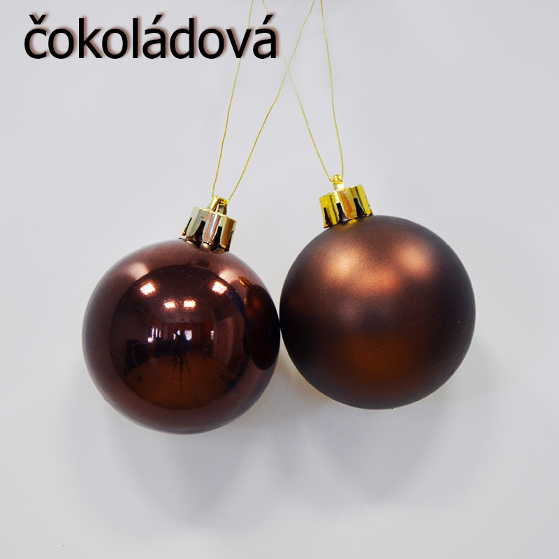 Koule 4 cm - čokoládová - matná
