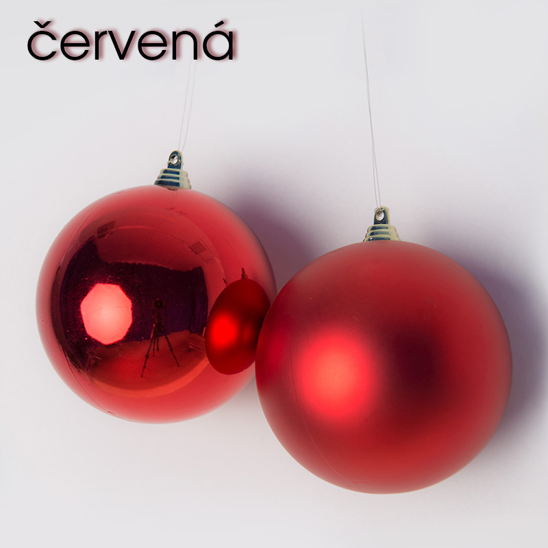 Koule 7 cm - červená - matná