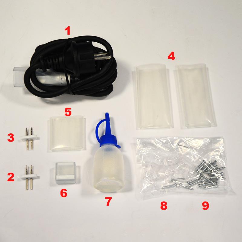 KIT pro Neon Flex mini double DSN-FX-FCB-2835-černý-venkovní