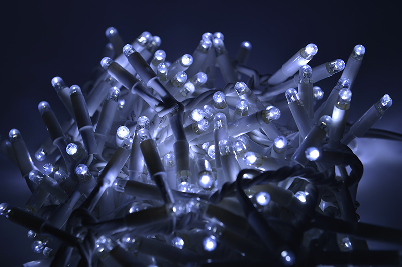 Světelný řetěz LEDCPLR-240-bílá/bk 6m, 240 LED