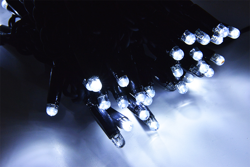 Světelný řetěz LEDPLR-F-60 bílá+bílá/čk 6m, 60 LED