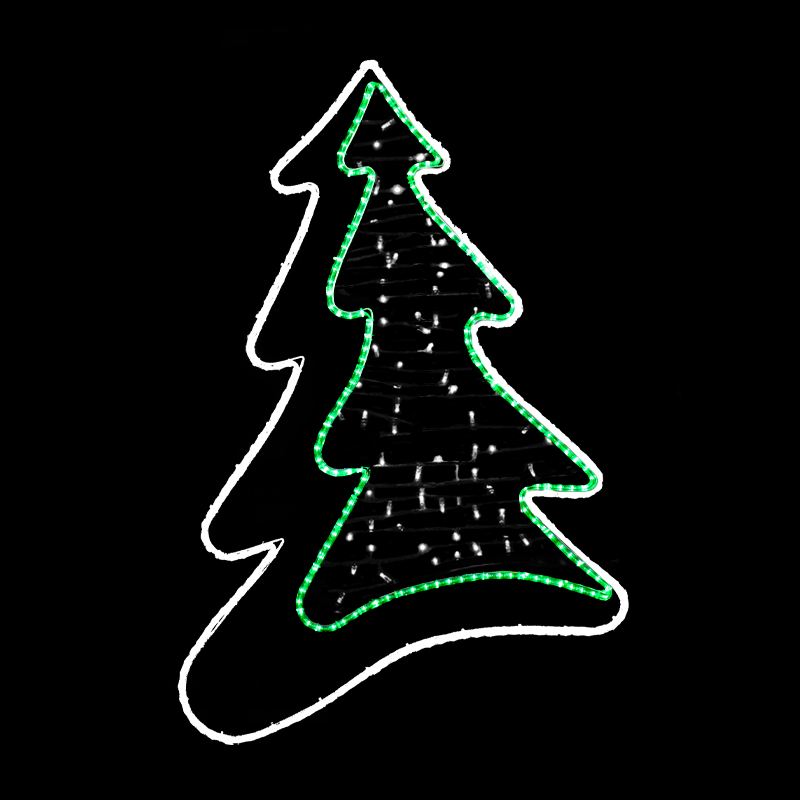 Stromek dekor s výpletem LED 1301 - 156 x 103 cm