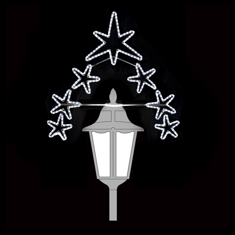 Světelný dekor Hvězdný trojúhelník LED 86519 - 106x108cm