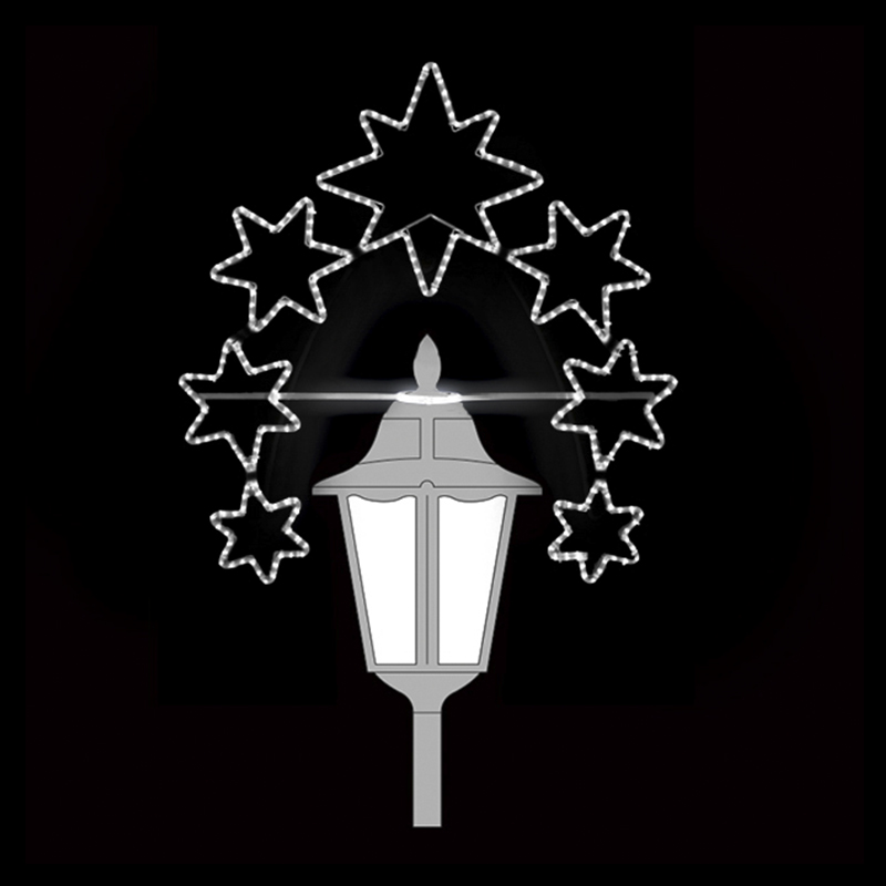 Světelný dekor Hvězdný věnec LED 86619 - 125 x 120 cm