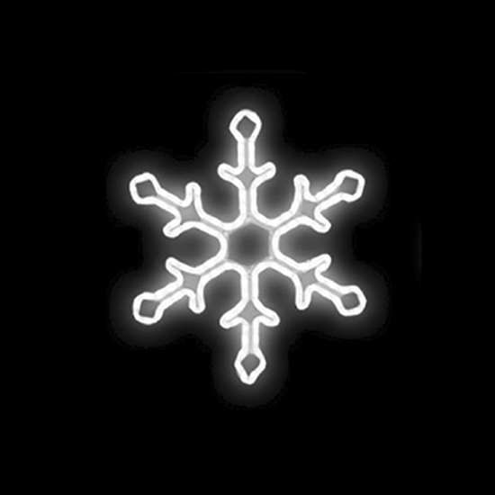 Světelný dekor Vločka LED 6272 - 92 x 82 cm