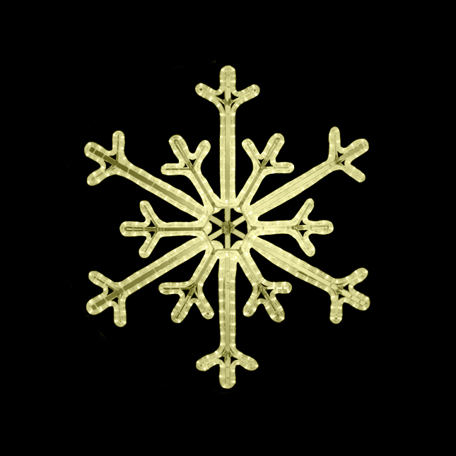 Světelný Dekor Vločka dvojitá LED 6792 - 89x84cm