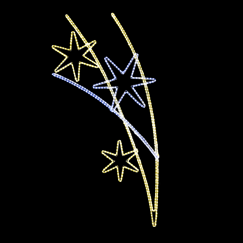 Dekorace hvězdy LED 1362 - 224 x 106 cm